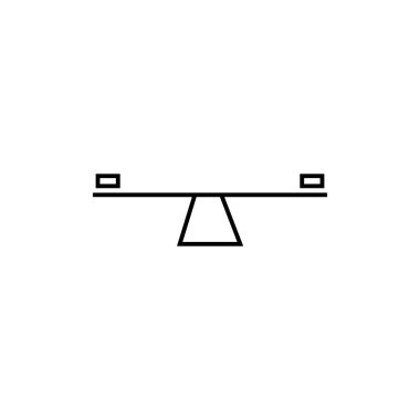 Tahterevalli simgesi illüstrasyon unsuru tasarımı