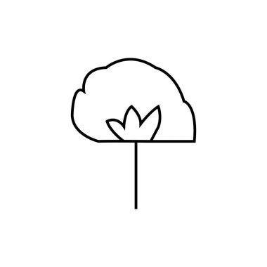 Pamuk simgesi illüstrasyon unsuru tasarımı