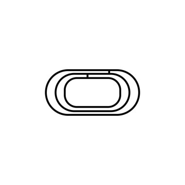 Yarış kursu resmetme ögesi tasarımı