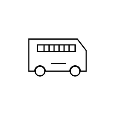 bus simgesi illüstrasyon ögesi tasarımı