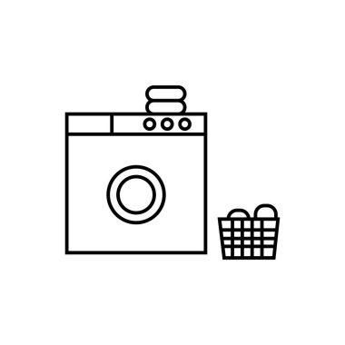 çamaşır simgesi illüstrasyon element tasarımı