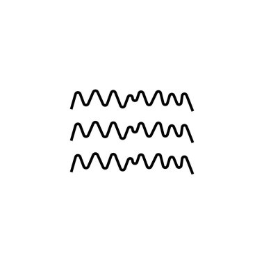 dalga simgesi çizimi element tasarımı