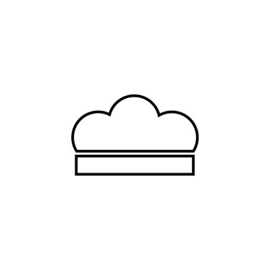 Şef şapka simgesi tasarımı