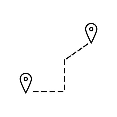 güzergah simgesi çizimi