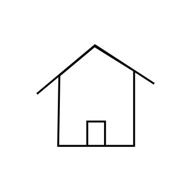 ev simgesi illüstrasyon ögesi tasarımı