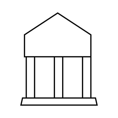 Üniversite simgesi çizimi ögesi tasarımı