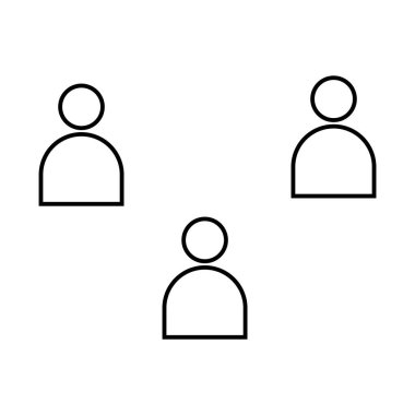 katılımcı simge illüstrasyon ögesi tasarımı