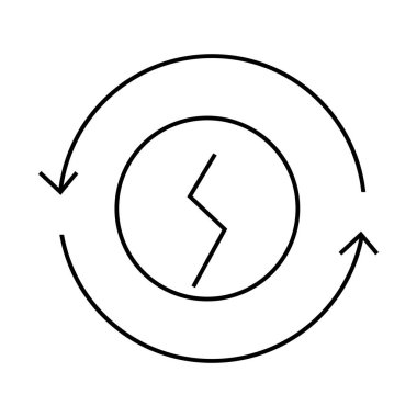 Yenilenebilir enerji simgesi çizimi