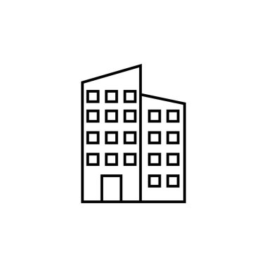 bina simgesi illüstrasyon ögesi tasarımı