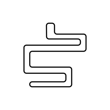 bağırsak simgesi illüstrüman tasarımı