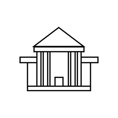 Üniversite simgesi çizimi ögesi tasarımı