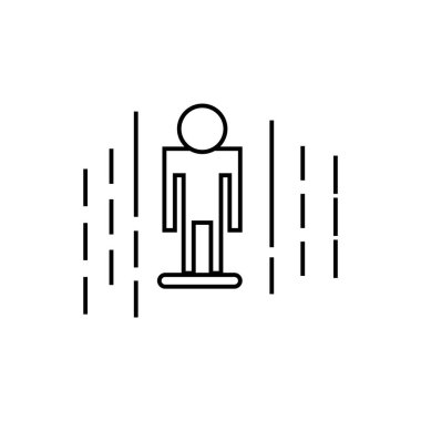 ışınlama simgesi illüstrasyon unsuru tasarımı