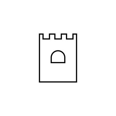 kale simgesi illsutration element tasarımı