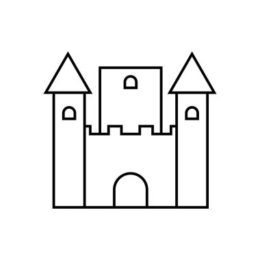 kale simgesi illsutration element tasarımı