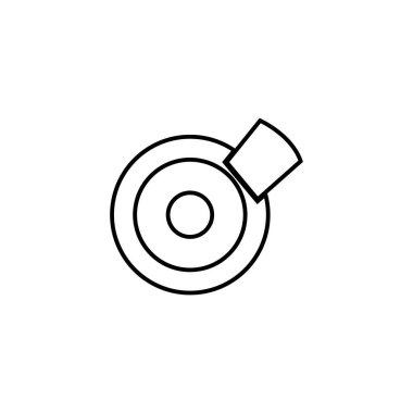 araba fren simgesi illüstrasyon unsuru tasarımı