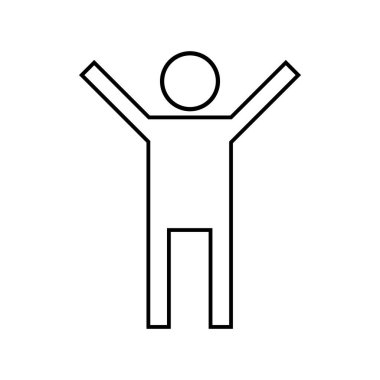 Çubuk Adam simgesi çizimi