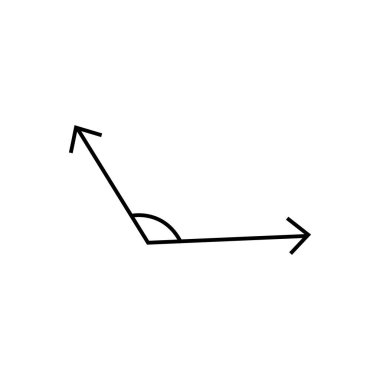 obtuse angle icon illustration eleemnt design
