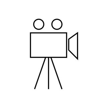 film projeksiyon simgesi illüstrasyon element tasarımı