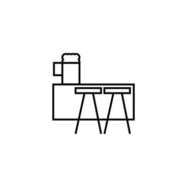 çubuk simgesi ilüstrasyon ögesi tasarımı