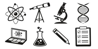 Bilim simgeleri. vektör, resimleme