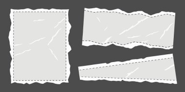 beyaz boş kağıt seti