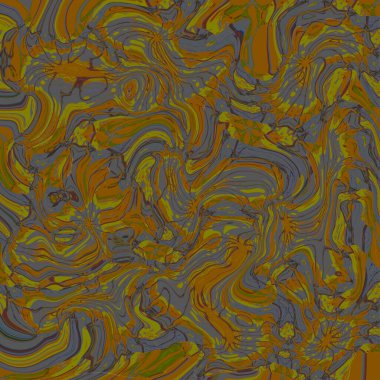 turuncu ve sarı harika psikedelik girdaplar