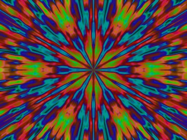 hareket çok renkli yıldız patlaması 