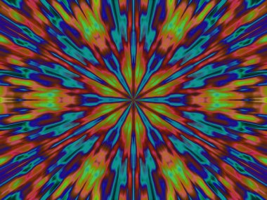 hareket çok renkli yıldız patlaması 