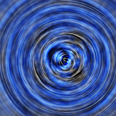 Sakin su dairesel havuzu renkli dalgalar