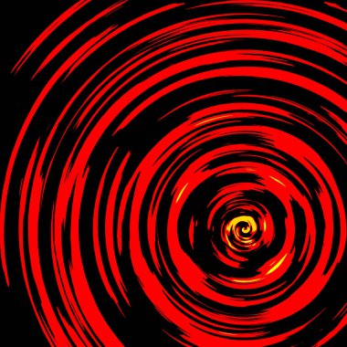 Sakin su dairesel havuzu renkli dalgalar