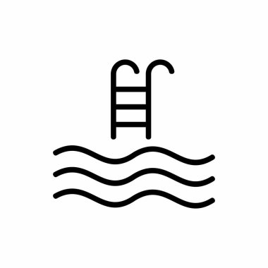 swimming pool icon , hotel icon