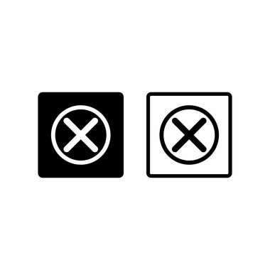 wrong icon , reject icon vector