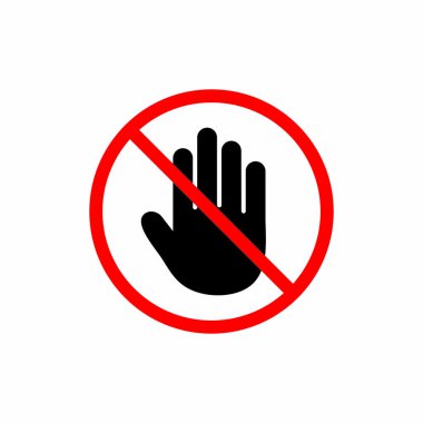 stop icon , prohibited icon vector
