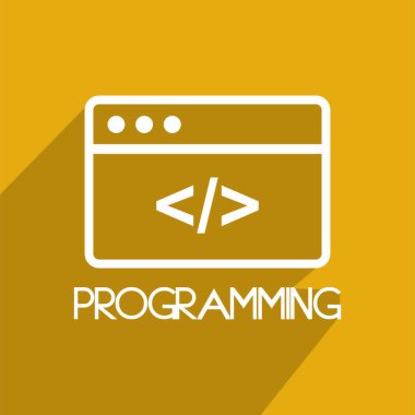 programming icon , coding icon vector