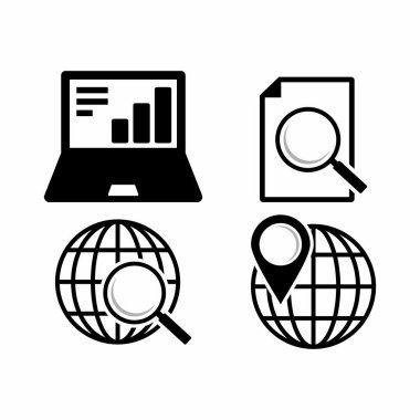 iş simgesi, yönetim simgesi vektörü