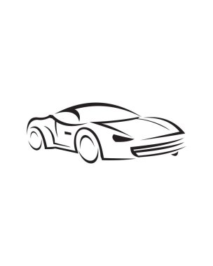 araba logosu, spor logosu vektörü