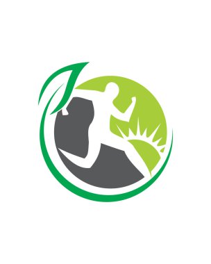 Spor doğa enerji logosu, spor logosu