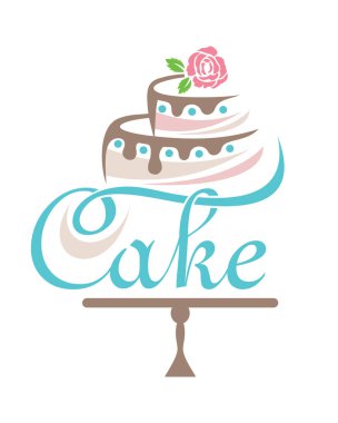 Pasta logosu, pastane logosu vektörü