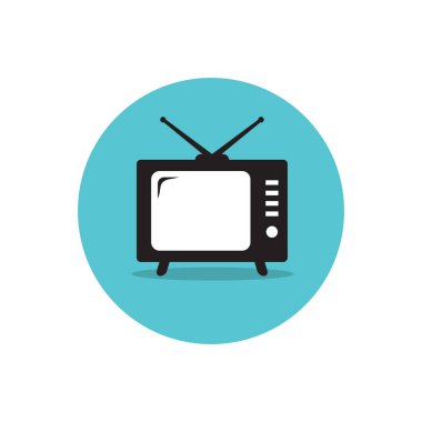 televizyon simgesi, teknoloji simgesi vektörü