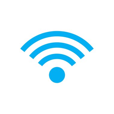 Wifi simgesi, sinyal simgesi vektörü, kablosuz simge vektörü