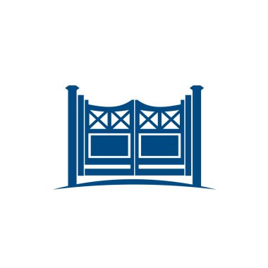 Kapı logosu, inşaat logosu vektörü, giriş logosu vektörü