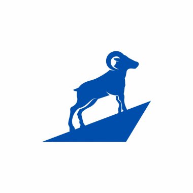 koyun logosu, memeli logosu vektörü, hayvan logosu vektörü