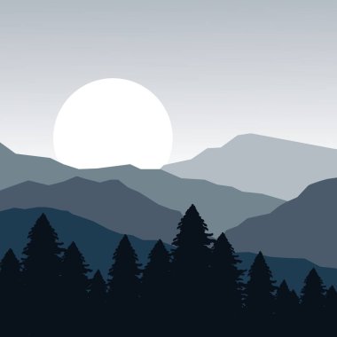 Dağ logosu, macera logosu vektörü, doğa logosu vektörü