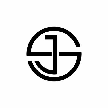 js logosu, js ilk logosu, alfabe logo vektörü