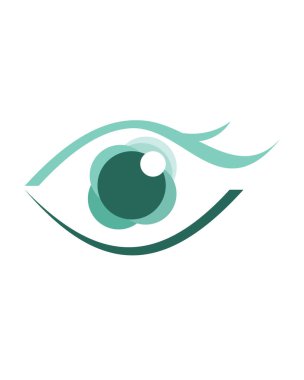 Göz logosu, görme logosu vektörü, logo vektörüne bakın