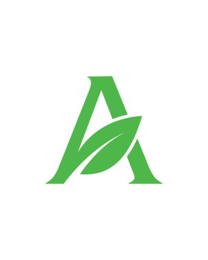 bir yaprak logosu, çevresel logo vektörü, doğa logo vektörü