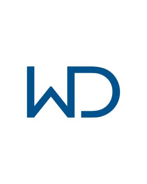 wd logosu, danışman logo vektörü, iş logosu vektörü