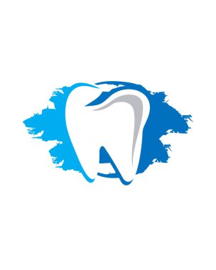 Diş logosu, oral logo vektörü