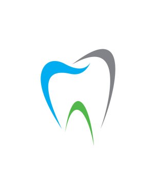 Diş logosu, ortodontik logo vektörü