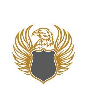 kanat logosu, taç logo vektörü